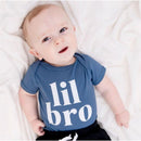 Sweet Wink - Boys Baby Bodysuit Lil Brother Short Sleeve Image 2