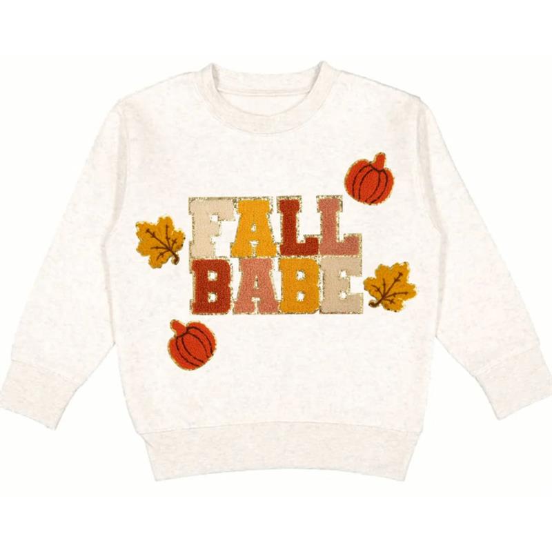 Sweet Wink - Fall Babe Fun Patch Sweatshirt