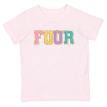 Sweet Wink - Fourth Kids Birthday Patch Short Sleeve T-Shirt Image 1
