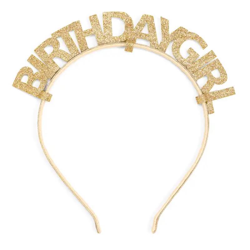 Sweet Wink - Gold Birthday Girl Headband Image 3