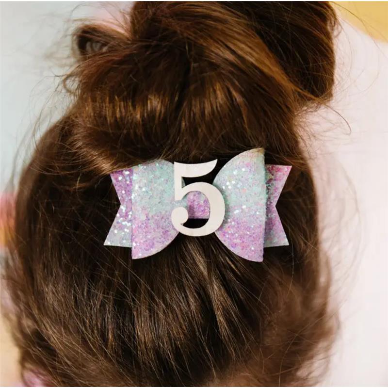 Sweet Wink - Kids Birthday Hair Clip Pastel Rainbow