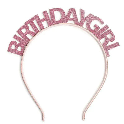 Sweet Wink - Kids Pink Birthday Girl Headband Image 1