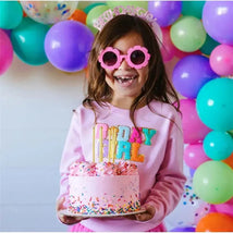 Sweet Wink - Kids Pink Birthday Girl Headband Image 2