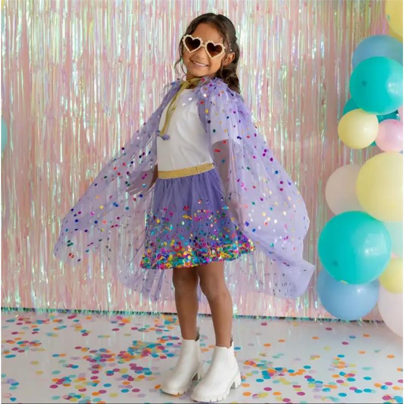 Sweet Wink - Lavender Confetti Cape Kids Dress Up Image 3