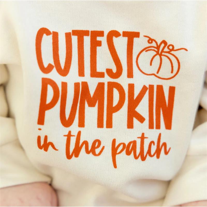 Sweet Wink - Little Pumpkin Patch Long Sleeve Romper Image 3