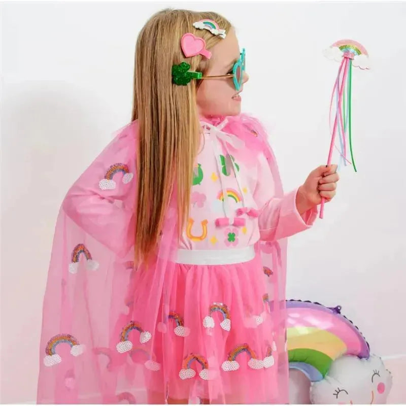 Sweet Wink - Rainbow Sequin Cape Image 2