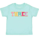 Sweet Wink - Third Birthday Patch Short Sleeve T-Shirt Kids Birthday Image 1