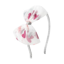 Sweet Wink - Valentine's Day Glitter Heart Tulle Bow Headband  Image 1