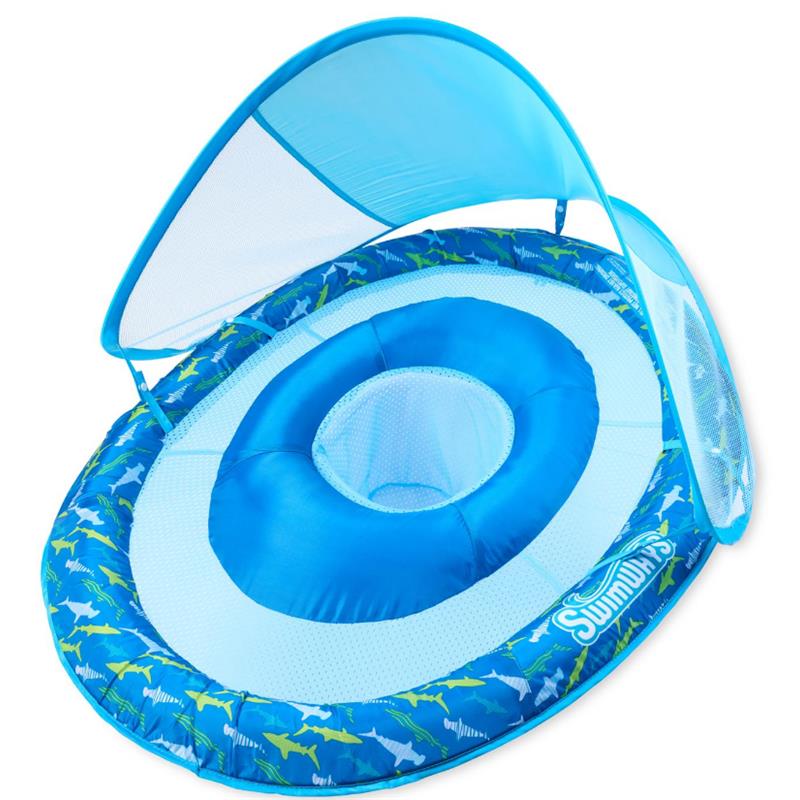 Swimways - Baby Pool Float With Canopy & UPF Protection, Assortment Image 1
