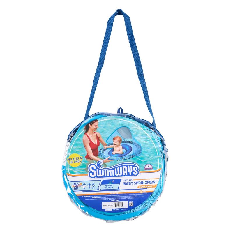 Swimways - Baby Pool Float With Canopy & UPF Protection, Assortment Image 4
