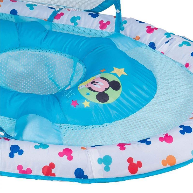 Swimways Baby Spring Float Sun Canopy Mickey Mouse Image 4