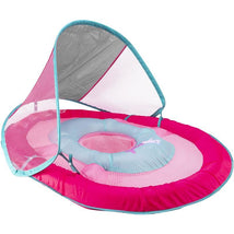 Swimways Baby Spring Float With Canopy Upf 50 In Pink | Baby Pool Float Image 1