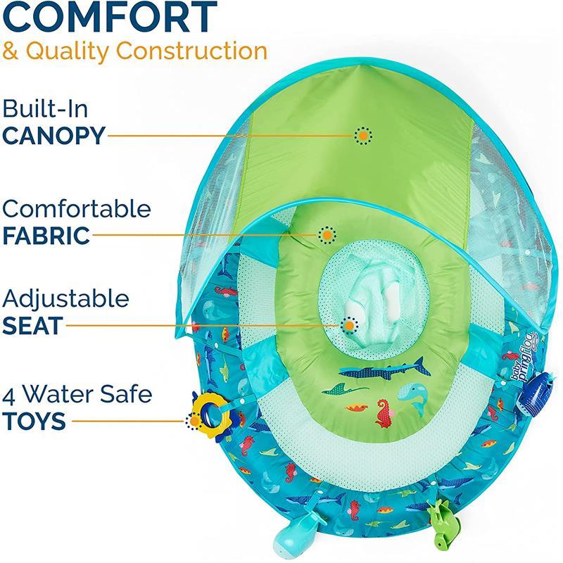 Swimways - Sun Canopy Inflatable Infant Spring Float, Splash N Play Image 3
