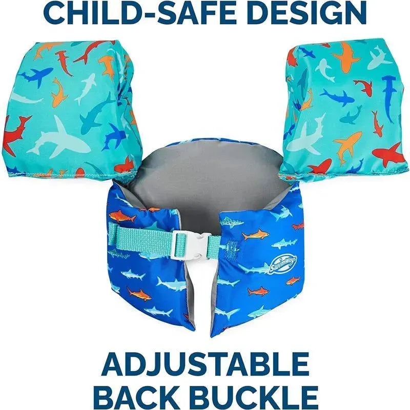 SwimWays - Swim Trainer, US Coast Guard Approved Life Vest, Shark Image 3