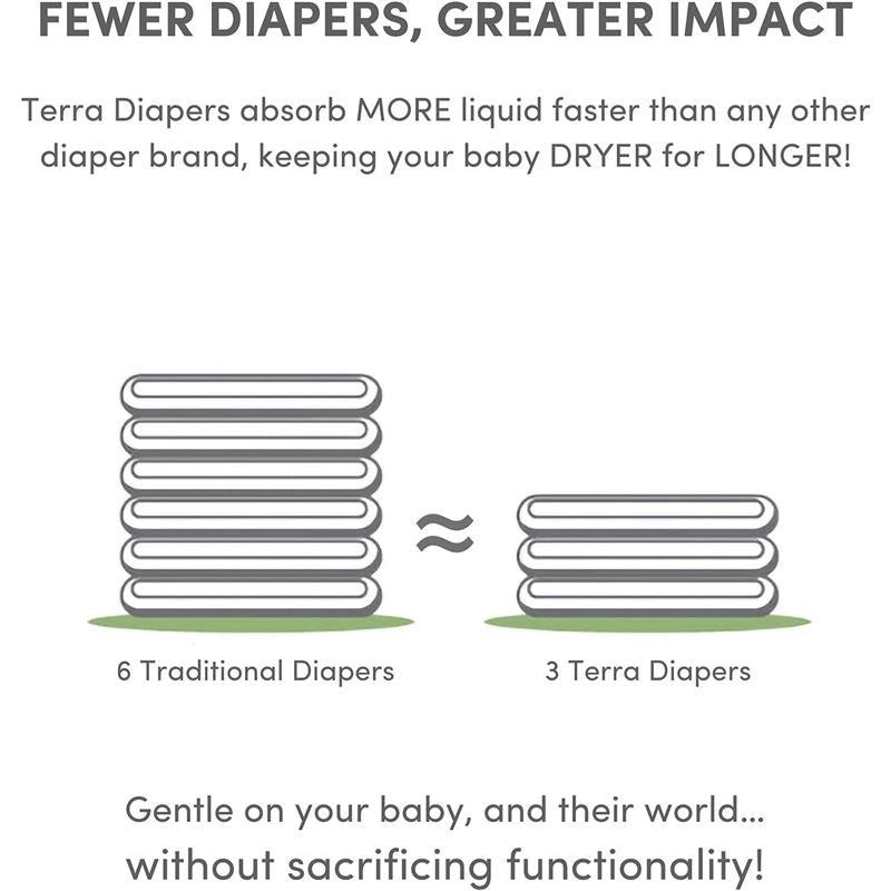 Terra - 18Ct 85% Plant-Based Diapers, Size 4 Image 2