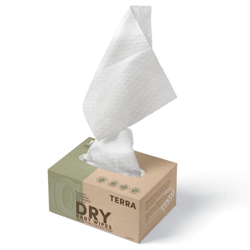 Terra Baby 100% Bamboo Dry Wipes Image 2