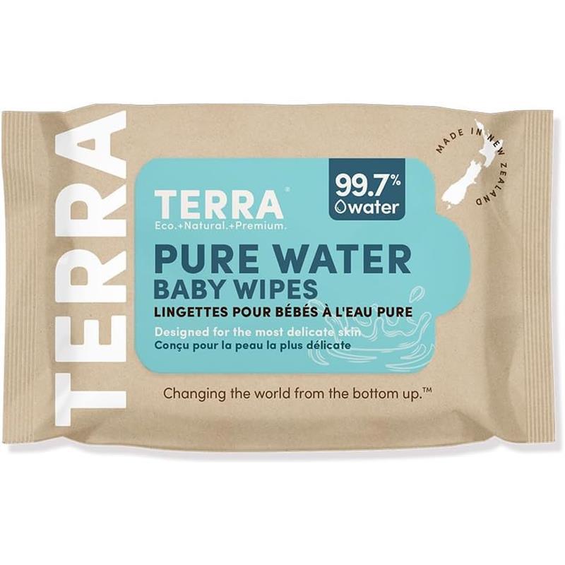 Terra - 24Ct Bamboo Water Wipes Pure New Zealand Travel Pack Image 1