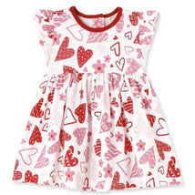 Tesa Babe - Baby Girl's Valentine Hearts Bamboo Dress Image 1
