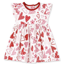 Tesa Babe - Baby Girl's Valentine Hearts Bamboo Dress Image 1