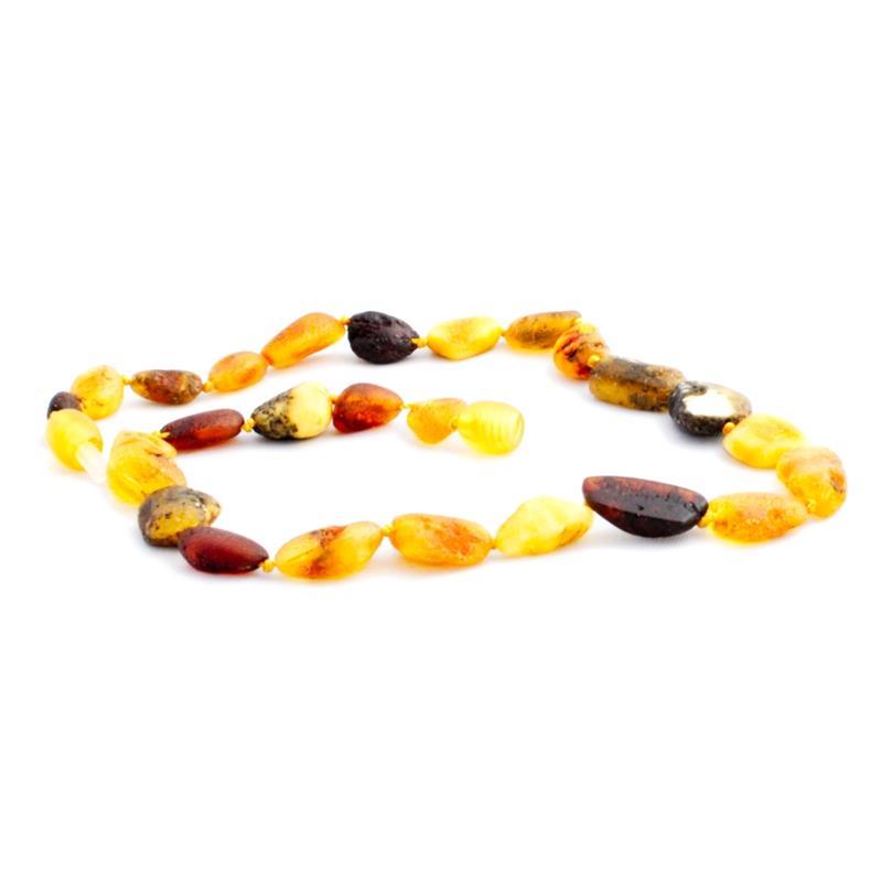 The Amber Monkey - Baltic Amber 14-15 inch Necklace, Raw Multi Bean Image 1