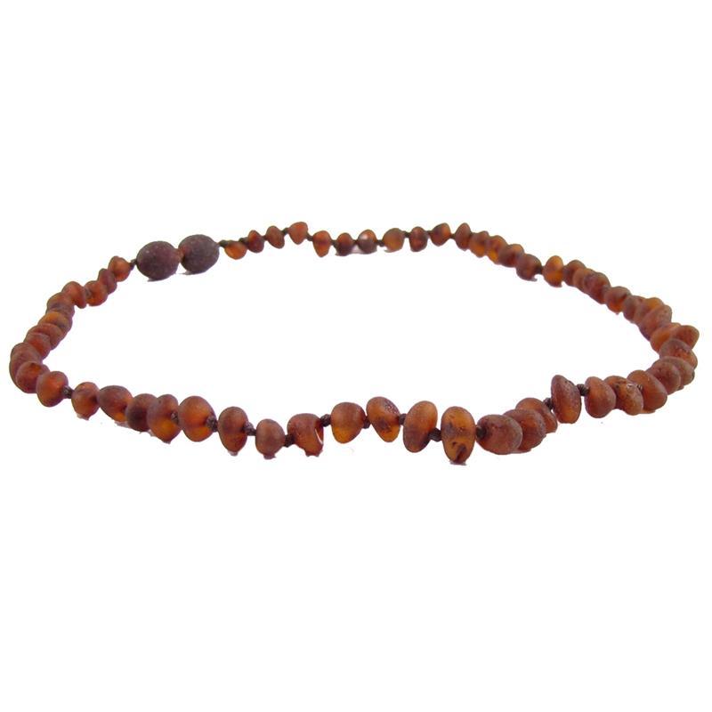 The Amber Monkey - Baroque Baltic Amber 10-11 inch Necklace, Raw Chestnut POP Image 1