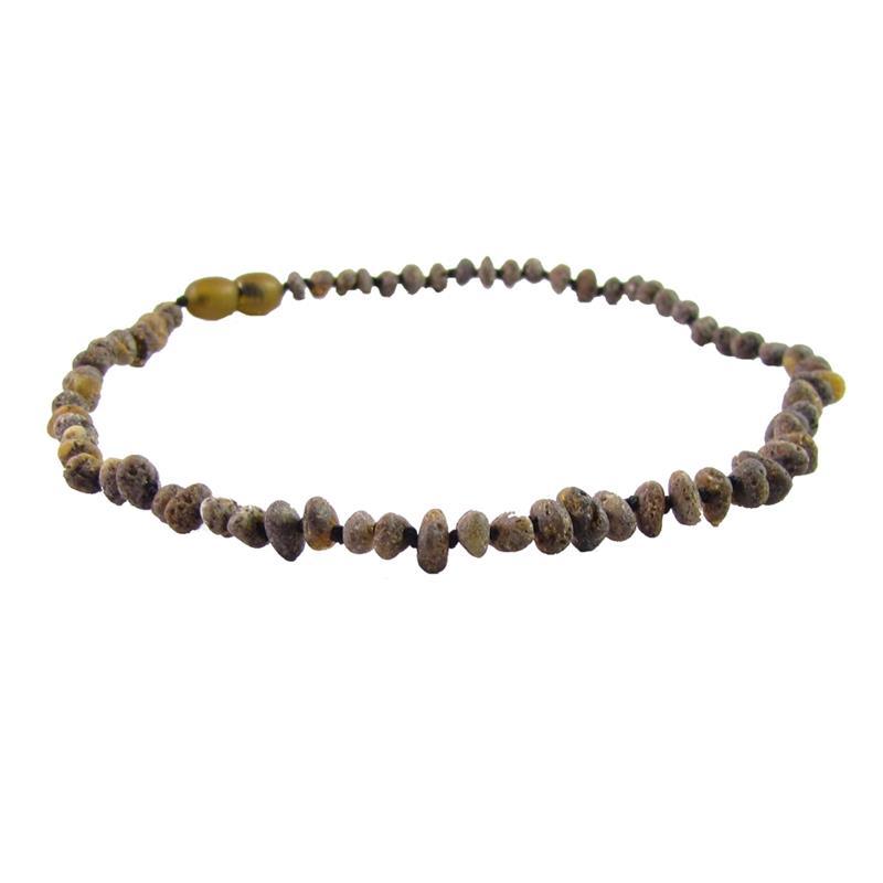 The Amber Monkey - Baroque Baltic Amber 12-13 inch Necklace, Raw Olive POP Image 1