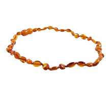 The Amber Monkey - Polished Baltic Amber 12-13 inch Necklace, Cognac Bean POP Image 1