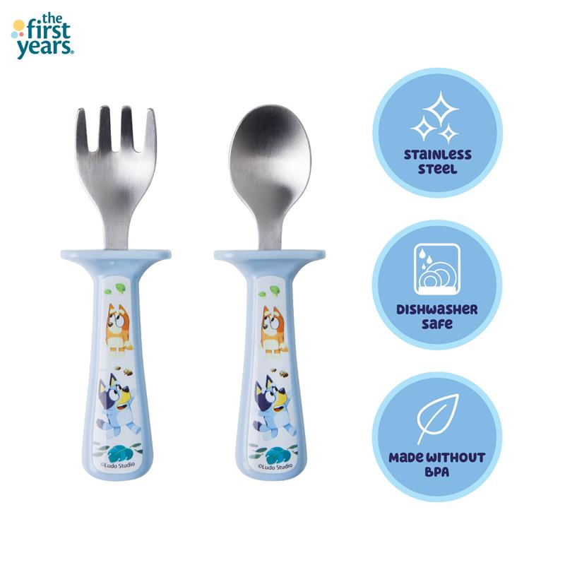 The First Years - Bluey Toddler Utensils 2Pk Image 6