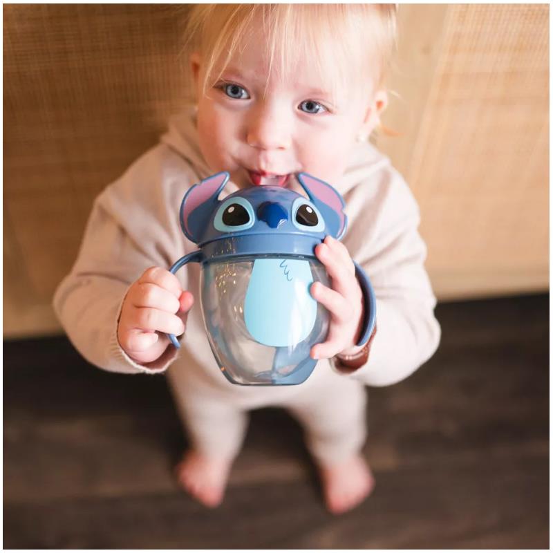 The First Years - Disney Stitch 7Oz Weighted Straw Trainer Cup - 1Pk Image 2