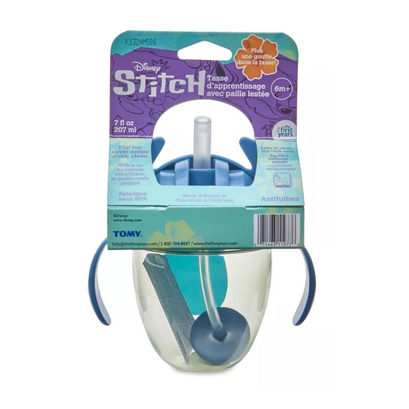 The First Years - Disney Stitch 7Oz Weighted Straw Trainer Cup - 1Pk Image 7