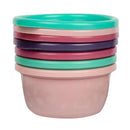 The First Years - GreenGrown Reusable Toddler Snack Bowls with Lids - Pink - 4pk/8oz Image 4