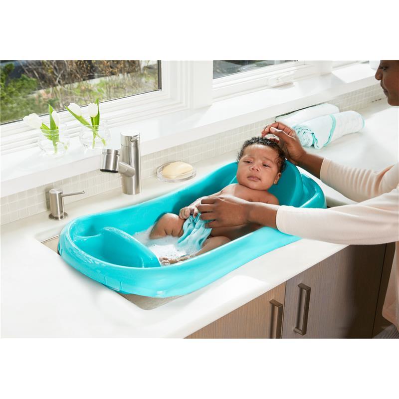 The First Years - Sure Comfort® Newborn to Toddler - 3-in-1 Baby Bathtub, Blue  Image 3
