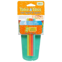 The First Years - Take & Toss Straw Cups, 10 Oz Toddler Sippy Cups – 4 Pack Image 2