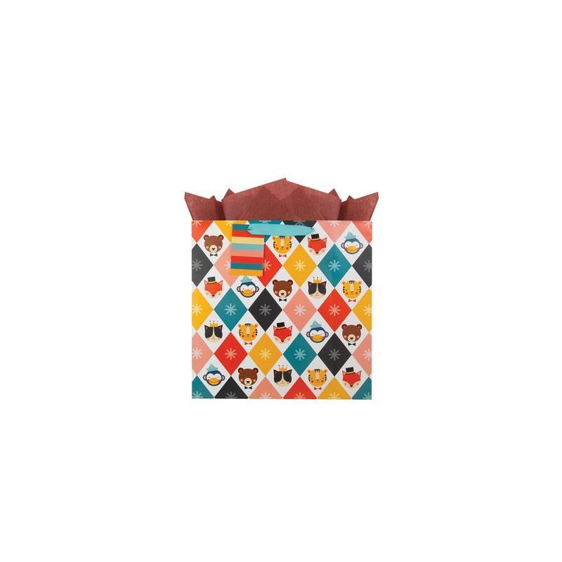 The Gift Wrap Company - Animal Faces Square Bag Image 1