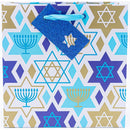 The Gift Wrap Company Hannukah Stars Blue Gift Bags, 1ct Image 3