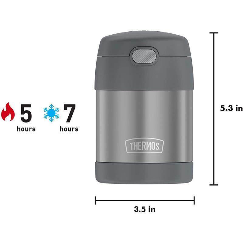 Thermos - 10 Oz. Food Jar Stainless Steel Funtainer, Grey Image 8