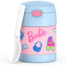 Thermos 10 oz Funtainer® Food Jar With Plastic Folding Spoon Barbie Image 1