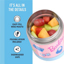 Thermos 10 oz Funtainer® Food Jar With Plastic Folding Spoon Barbie Image 4