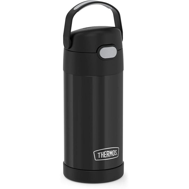 Thermos - 12 Oz. Stainless Steel Funtainer Bottle, Matte Black Image 2