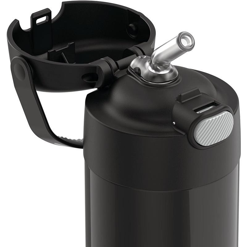 Thermos - 12 Oz. Stainless Steel Funtainer Bottle, Matte Black Image 3