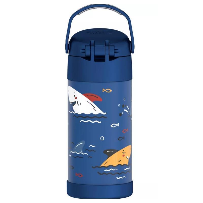 Thermos - 12 Oz. Stainless Steel Non-Licensed Funtainer® Bottle, Sharks Image 3