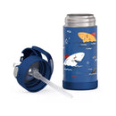 Thermos - 12 Oz. Stainless Steel Non-Licensed Funtainer® Bottle, Sharks Image 5