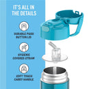 Thermos FUNtainer Stainless Steel Water Bottle 12 oz - Teal Image 4