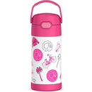 THERMOS - 12Oz Stainless Steel Insulated Straw Bottle, Barbie Image 1