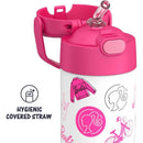 THERMOS - 12Oz Stainless Steel Insulated Straw Bottle, Barbie Image 3