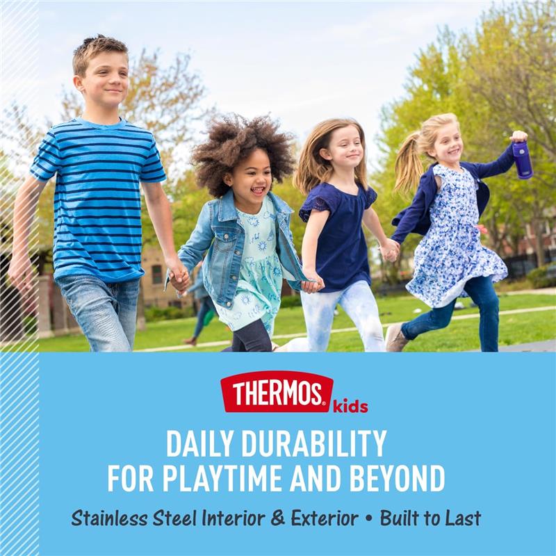 THERMOS - 12Oz Stainless Steel Insulated Straw Bottle, Barbie Image 4