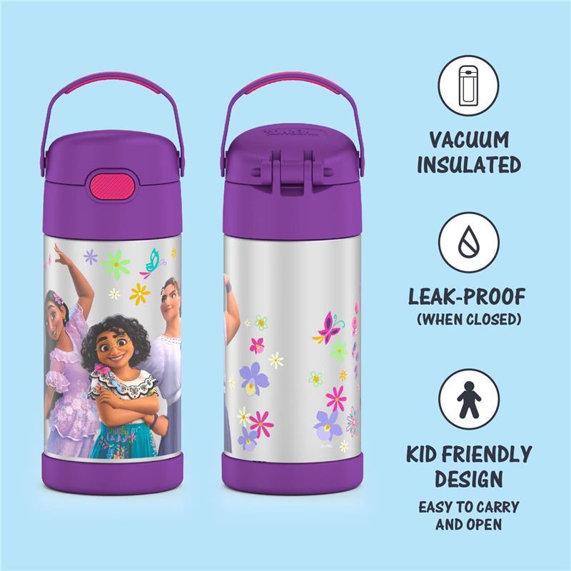Thermos FROZEN - 12 Oz Stainless Steel Vacuum Insulated Kids Straw Bottle -  for sale online