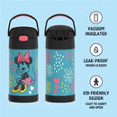 THERMOS - 12Oz Stainless Steel Insulated Straw Bottle, Minnie Mouse Image 2