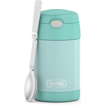 Thermos - 16 Oz. Stainless Steel Funtainer® Food Jar W/ Folding Spoon, Mint Image 1