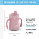 Thermos Stainless Steel Sippy Cup with Handles 7 oz - Rose Image 2